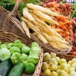 Backets of Fresh Vegetables