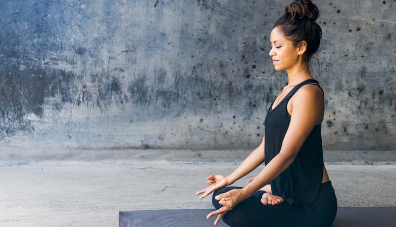 Mental & Emotional health - woman meditating